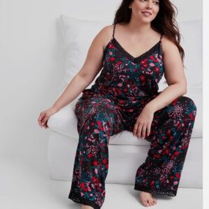 State of Day Women's Lace-Trim Camisole Pajama Set 2PC Size L NWT